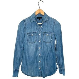 J. Crew | Chambray Button Down Shirt Size 00